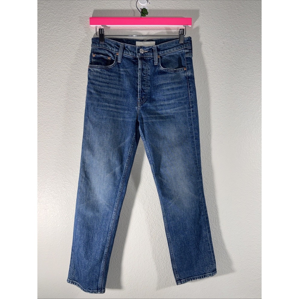 MOTHER Superior The Tomcat High Rise Denim Jeans Size 27 Running With Scissors